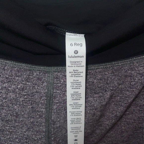 Lululemon Grey Speed Up shorts - Picture 3 of 3